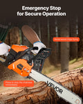 52cc Gas Chainsaw 1.8kW 455mm Bar Wood Cutting Saw