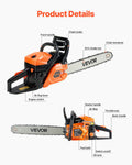 58cc Gas Chainsaw 508mm 2.0kW Wood Cutting Tree Trimming