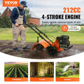 Tiller Cultivator Gas 212CC 4-Stroke 4 Steel Tines