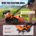 Tiller Cultivator Gas 212CC 4-Stroke 4 Steel Tines