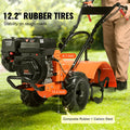Tiller Cultivator Gas 212CC 4-Stroke 4 Steel Tines