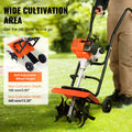 31CC 4-Stroke Gas Powered Tiller Cultivator 4 Steel Tines