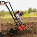 38CC 4-Stroke Gas Powered Tiller Cultivator with Steel Tines