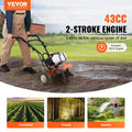 43CC Gas Powered Tiller Cultivator 2-Stroke 4 Steel Tines
