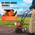 43CC Gas Powered Tiller Cultivator 2-Stroke 4 Steel Tines