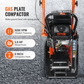 Plate Compactor 2.8HP 78.5CC 5250VPM 870kg Vibratory Tamper Asphalt