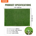 Artificial Grass 3x5ft Green Turf Fake Lawn Mat Drainage Holes