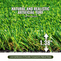 Artifical Grass, 6 x 10 ft Rug Green Turf, 1.38