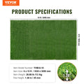 Artificial Grass 6x10ft Green Turf 1.38