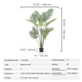 Artificial Palm Tree, 1.5m Tall Faux Plant, Secure PE Material & Anti-Tip Tilt Protection Low-Maintenance Plant, Lifelike Green Fake Tree for Home Office Warehouse Decor Indoor Outdoor