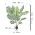 Artificial Palm Tree, 1.5m Tall Faux Plant, Secure PE Material & Anti-Tip Tilt Protection Low-Maintenance Plant, Lifelike Green Fake Tree for Home Office Warehouse Decor Indoor Outdoor