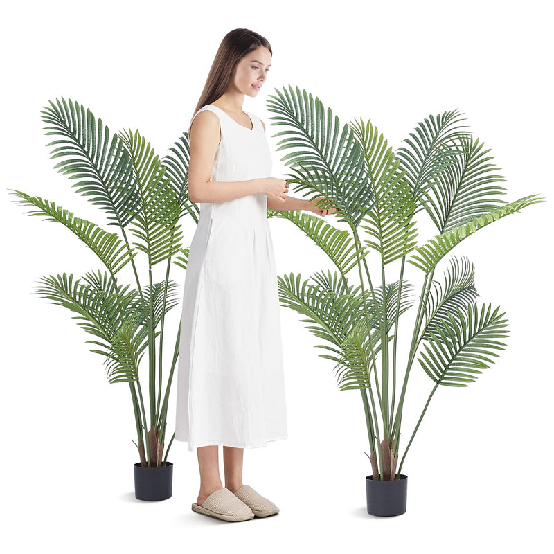 Artificial Palm Tree 1.5m Tall PE Fake Plant Indoor Outdoor Decor
