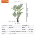 Artificial Palm Tree 1.5m Tall PE Fake Plant Indoor Outdoor Decor