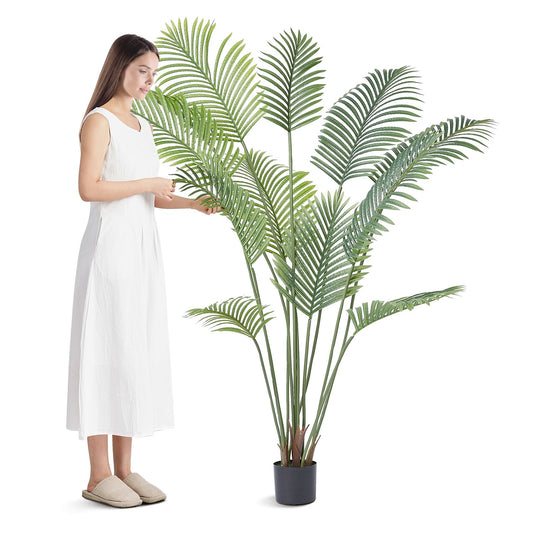 Artificial Palm Tree 1.8m Tall Faux Plant PE Indoor Outdoor Decor