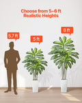 Articial Dracaena Tree 1524mm Fake Palm White Planter Faux Plant