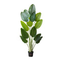 Artificial Bird of Paradise 1829mm 13 Trunks White Pot Fake Plant