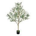 Artificial Olive Tree 150cm Black Pot Fake Plant Indoor Decor