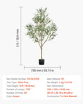 Artificial Olive Tree 150cm Black Pot Fake Plant Indoor Decor