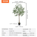Artificial Eucalyptus Tree 15.2cm Faux Plant Pot Indoor Outdoor Decor