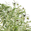 Artificial Olive Tree, 15.2cm Tall Faux Plant, Secure PE Material & Anti-Tip Tilt Protection Low-Maintenance Plant, Lifelike Green Fake Potted Tree for Home Office Warehouse Decor Indoor Outdoor