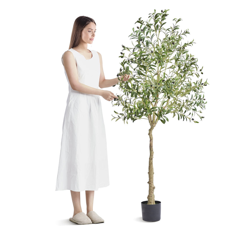 Artificial Olive Tree 15.2cm Faux Plant PE Potted Indoor Outdoor Decor