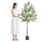 Artificial Olive Tree 15.2cm Faux Plant PE Potted Indoor Outdoor Decor
