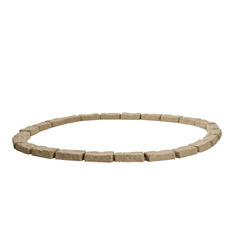 Fake Stone Landscape Edging 1180x95mm Beige Lawn Border
