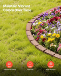 Faux Stone Landscape Edging 1180x95x57mm Brown Garden Lawn