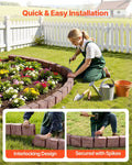 Fake Stone Landscape Edging 1190x100x155mm Brown Lawn