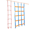 Ninja Warrior 15.24m Slackline 500lbs Capacity 10 Obstacles Outdoor
