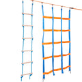 Ninja Warrior 2x17m Slackline 227kg Monkey Bars 12 Obstacles