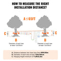 Ninja Warrior Obstacle Course for Kids, 2 x 19.8m Weatherproof Slacklines, 500lbs Weight Capacity Monkey Line, Outdoor Playset Equipment, Backyard Toys Training Equipment Set with 12 Obstacles