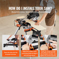 Mitre Saw Stand 330lbs Steel Adjustable 29.1