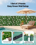 VEVOR Artificial Flower Wall Backdrop 2pc 61x243.8cm Silk Floral Panel
