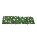 VEVOR Artificial Flower Wall Backdrop 2pc 61x243.8cm Silk Floral Panel