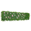 VEVOR Artificial Flower Wall Backdrop 2pc 61x243.8cm Silk Floral Panel
