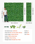 Artificial Plant Wall 4PC 61x243.8cm Boxwood Panels Privacy Hedge Fence