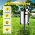 4 Frame Electric Honey Extractor 120W Beekeeping 2 Lids