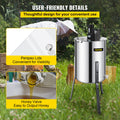 4 Frame Electric Honey Extractor 120W Beekeeping 2 Lids