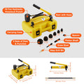 10 Ton Hydraulic Knockout Punch Kit 6 Piece 1/2-2