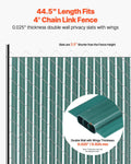 Chain Link Fence Slats 1.2m Green HDPE Privacy Bottom Locking