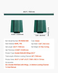 Chain Link Fence Slats 1.2m Green HDPE Privacy Bottom Locking