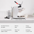 Electric Ice Crusher 220lbs/Hour 300W Snow Cone Maker 4 Blades