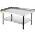 Stainless Steel Grill Stand Table 122x76x61cm Adjustable Shelf