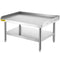 Stainless Steel Grill Stand Table 122x76x61cm Adjustable Shelf