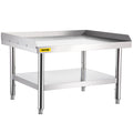 Stainless Steel Grill Stand Table 122x76x61cm Adjustable Shelf