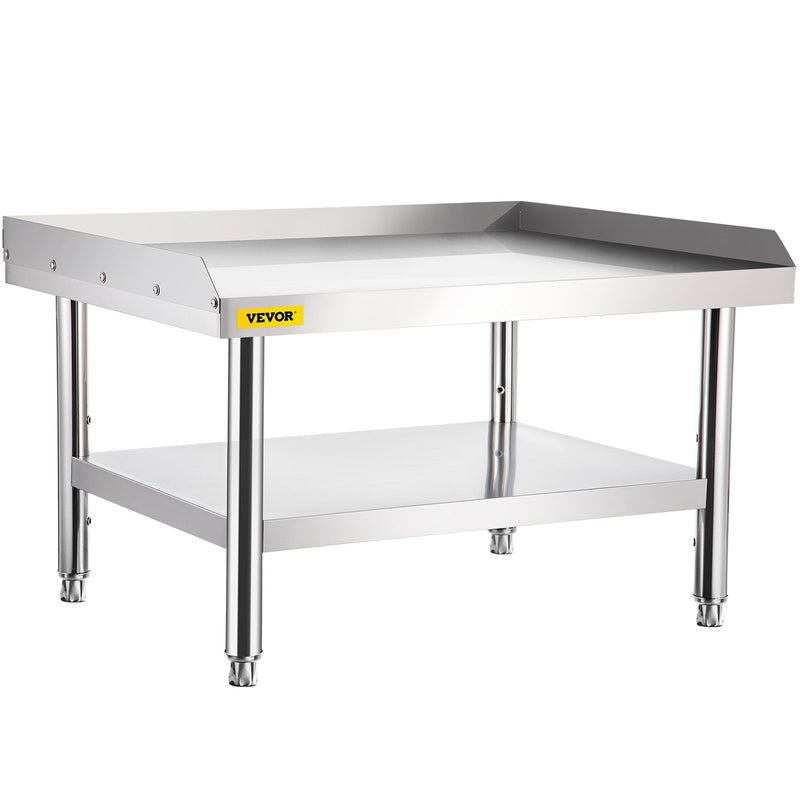 Stainless Steel Grill Stand Table 152x76x61cm Adjustable Shelf