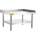 Stainless Steel Grill Stand Table 152x76x61cm Adjustable Shelf