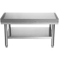 Stainless Steel Grill Stand Table 152x76x61cm Adjustable Shelf