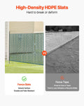 Chain Link Fence Slats 1.2m Green HDPE Privacy Bottom Lock